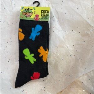 Sour Patch Kids Black Crew Socks